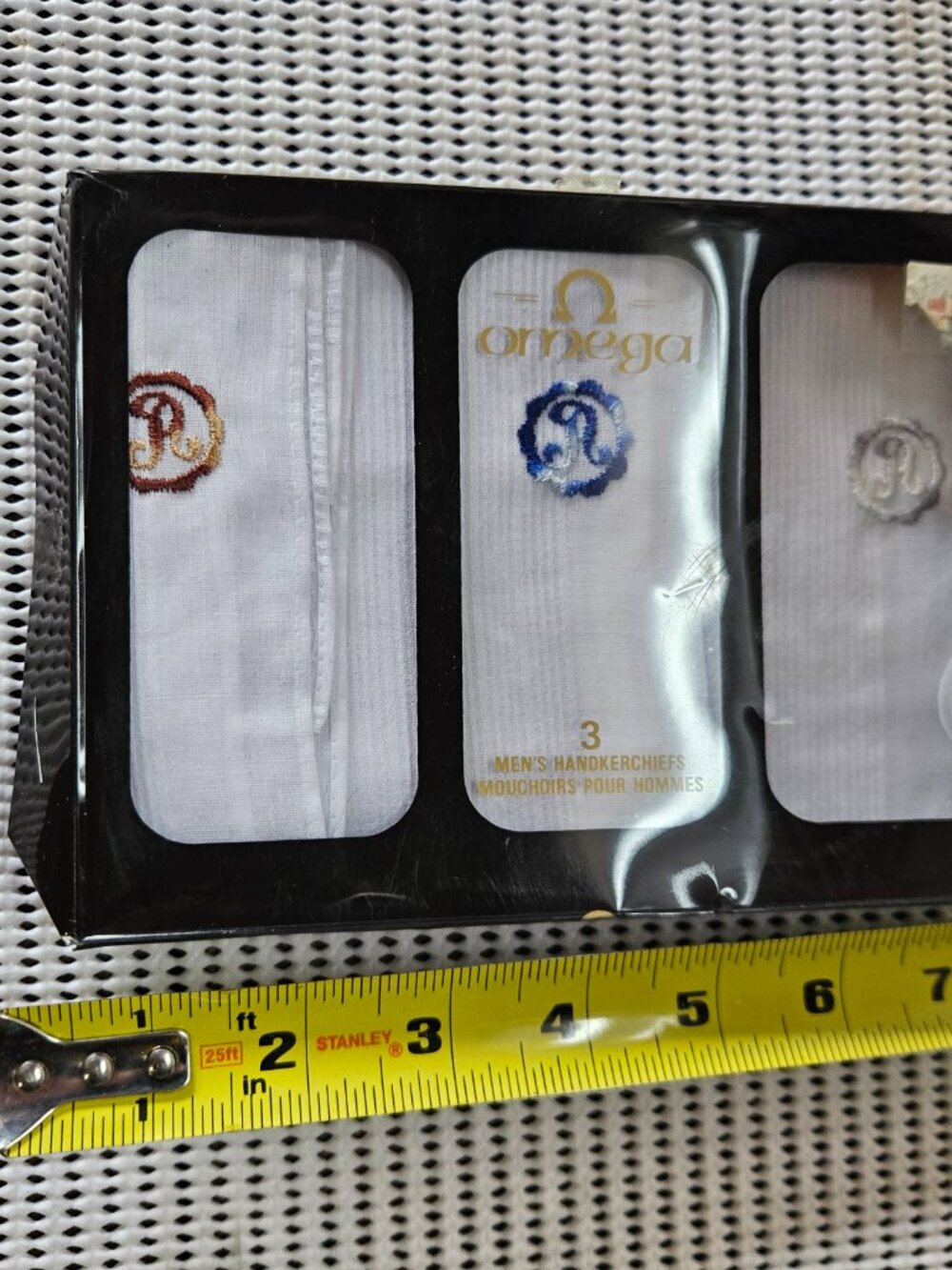 Vintage Set of Omega men's handkerchiefs  G13